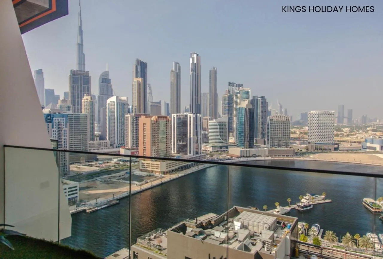 Binghatti Canal With Private Jacuzzi Burj Khalifa View Kings Dubai