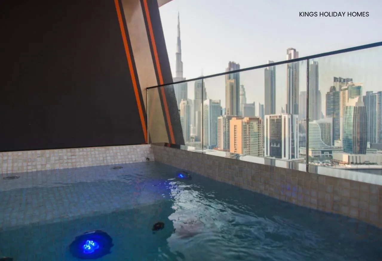 Binghatti Canal With Private Jacuzzi Burj Khalifa View Kings Dubai